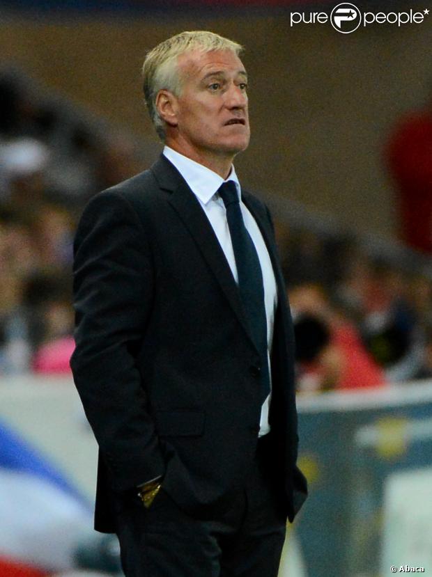 Didier Deschamps lors du match France - Uruguay au Le Havre le 15 août 2012