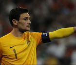 Hugo Lloris lors du match France - Espagne à Donetsk en Ukraine le 23 juin 2012