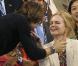 Nicole Kidman et Keith Urban s'embrassent dans les tribunes du Arthur Ashe Stadium lors de l'US Open. New York, le 31 août 2012.
