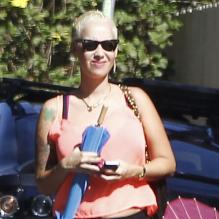 Amber Rose enceinte, à Los Angeles le 2 septembre 2012