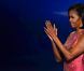 Michelle Obama super-héroïne de la Convention démocrate à Charlotte (Caroline du Nord), le 4 septembre 2012.