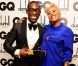 Le rappeur Tinie Tempah tout sourire avec Emeli Sandé qui lui remettait l'award d'Artiste de l'Année lors des GQ Men Of The Year Awards 2012 à la Royal Opera House. Londres, le 4 septembre 2012.