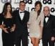 Monica Bellucci et Bianca Brandolini d'Adda, ravissantes muses de Stefano Gabbana et Domenico Dolce lors des GQ Men of the Year Awards. Le 4 septembre 2012.