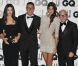 Monica Bellucci et Bianca Brandolini d'Adda, ravissantes muses de Stefano Gabbana et Domenico Dolce lors des GQ Men of the Year Awards. Le 4 septembre 2012.