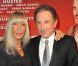  Michel Drucker et son épouse Dany Saval à la première de la pièce  Anne Frank  au Théâtre Rive Gauche à Paris, le 11 septembre 2012. 