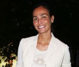 Inés Sastre lors de la soirée des Vendanges Montaigne, à Paris, le 11 septembre 2012, à la boutique Porthault.