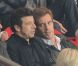 Richard Gasquet et Patrick Bruel lors du match du Paris Saint-Germain face à Toulouse (2-0) le 14 septembre 2012 à Paris