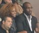 Teddy Riner et sa compagne Luthna lors du match du Paris Saint-Germain face à Toulouse (2-0) le 14 septembre 2012 à Paris