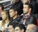 Ezequiel Lavezzi, Thiago Silva et sa compagne lors du match du Paris Saint-Germain face à Toulouse (2-0) le 14 septembre 2012 à Paris