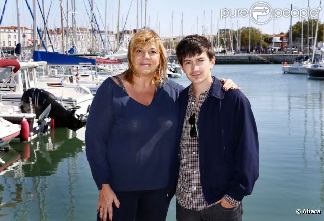 Michèle Bernier et Solal Forte au Festival de fiction TV de La Rochelle, le 15 septembre 2012.