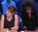 Natacha Polony, et Jonathan Lambert, déguisé en Audrey Pulvar dans  On n'est pas couché , le samedi 15 septembre sur France 2.
