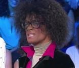 Jonathan Lambert caricature Audrey Pulvar dans  On n'est pas couché , le samedi 15 septembre sur France 2.