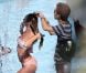 Candice Swanepoel sexy en bikini lors d'un shooting Victoria's Secret. Miami septembre 2012