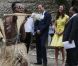  Le prince William et son épouse Kate ont eu le droit à un God Save The Queen très spécial lors de la visite d'un village culturel à Honiara dans les Iles Salomon le 17 septembre 2012 