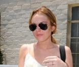 Lindsay Lohan au restaurant la Scala