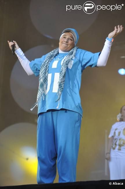 Diam's sur scène, en juillet 2010 aux Vieilles Charrues.