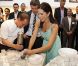 Au musée Tamie Ohtake de São Paulo le 16 septembre 2012, pour une exposition de l'artiste Asger Jorn. La princesse Mary et le prince Frederik de Danemark étaient en visite officielle au Brésil du 16 au 21 septembre 2012