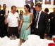 Au musée Tamie Ohtake de São Paulo le 16 septembre 2012, pour une exposition de l'artiste Asger Jorn. La princesse Mary et le prince Frederik de Danemark étaient en visite officielle au Brésil du 16 au 21 septembre 2012