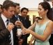 Au musée Tamie Ohtake de São Paulo le 16 septembre 2012, pour une exposition de l'artiste Asger Jorn. La princesse Mary et le prince Frederik de Danemark étaient en visite officielle au Brésil du 16 au 21 septembre 2012