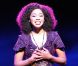 Aurélie Konaté sur scène à la première de  Sister Act  au Théâtre Mogador, à Paris, le 20 septembre 2012.
