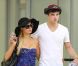 Paris Hilton arrive à l'aéroport LAX de Los Angeles, avec son boyfriend, le vendredi 21 septembre 2012.