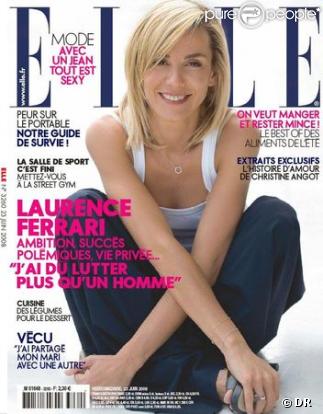 Laurence Ferrari en couverture du Elle du 23 Juin 2008