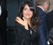Salma Hayek arrive au bras de son mari François-Henri Pinault au défilé Balenciaga. Paris, le 27 septembre 2012.