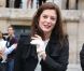 La ravissante Chiara Mastroianni arrive au défilé Balenciaga printemps-été 2013 à Paris. Le 27 septembre 2012.