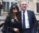 Salma Hayek et son mari Francois-Henri Pinault arrivent au défilé Balenciaga printemps-été 2013. Paris, le 27 septembre 2012.