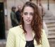 Kristen Stewart à l'issue du défile Balenciaga printemps-été 2013 à Paris. Le 27 septembre 2012.