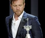 A 41 ans, Ewan McGregor a reçu le prix Donostia au festival de San Sebastian, le 27 septembre 2012.