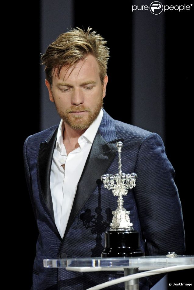 A 41 ans, Ewan McGregor a reçu le prix Donostia au festival de San Sebastian, le 27 septembre 2012.