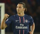 Zlatan Ibrahimovic lors du match de Ligue des Champions au Parc des Princes à Paris le 18 septembre 2012
