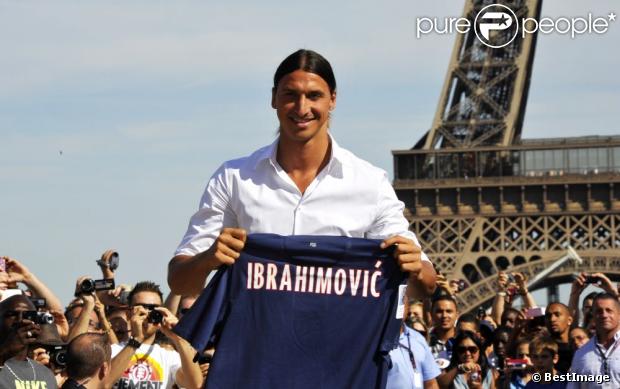  Zlatan Ibrahimovic au Trocadéro le 18 juillet 2012 à Paris 