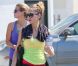 Jessica Alba en tenue de sport, arrive à sa salle de gym