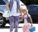 Jessica Alba accompagnée de sa fille Honor pour une virée shopping dans les beaux quartiers de Los Angeles. Septembre 2012