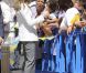 Le prince Felipe et la princesse Letizia d'Espagne en visite sur l'île de La Gomera, dans les Canaries, le 27 septembre 2012 à l'occasion de la Journée mondiale du tourisme.