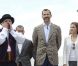 Le prince Felipe et la princesse Letizia d'Espagne en visite sur l'île de La Gomera, dans les Canaries, le 27 septembre 2012 à l'occasion de la Journée mondiale du tourisme.