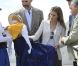 Le prince Felipe et la princesse Letizia d'Espagne en visite sur l'île de La Gomera, dans les Canaries, le 27 septembre 2012 à l'occasion de la Journée mondiale du tourisme.