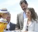 Le prince Felipe et la princesse Letizia d'Espagne en visite sur l'île de La Gomera, dans les Canaries, le 27 septembre 2012 à l'occasion de la Journée mondiale du tourisme.