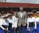 Le prince Felipe et la princesse Letizia d'Espagne en visite sur l'île de La Gomera, dans les Canaries, le 27 septembre 2012 à l'occasion de la Journée mondiale du tourisme.