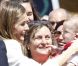 La princesse Letizia et le prince Felipe d'Espagne en déplacement sur l'île de La Gomera, dans les Canaries, le 27 septembre 2012 à l'occasion de la Journée mondiale du tourisme.