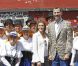 La princesse Letizia et le prince Felipe d'Espagne en déplacement sur l'île de La Gomera, dans les Canaries, le 27 septembre 2012 à l'occasion de la Journée mondiale du tourisme.