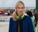 Alexandra Golovanoff arrive au jardin des Tuileries pour assister au défilé Viktor &amp; Rolf printemps-été 2013. Paris, le 29 septembre 2012.