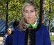 Alexandra Golovanoff arrive à Bercy pour assister au défilé printemps-été 2013 d'Haider Ackermann. Paris, le 29 septembre 2012.