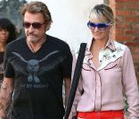 Johnny et Laeticia Hallyday font du shopping, le 27 Septembre 2012.