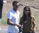 Exclusif - David et Victoria Beckham regardent leurs enfants Romeo et Cruz jouer au football. Los Angeles, le 23 septembre 2012.