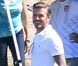 Exclusif - David Beckham assiste au match de football de ses fils Romeo et Cruz. Los Angeles, le 23 septembre 2012.