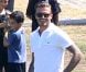 Exclusif - Appareil photo en main, David Beckham joue les paparazzi et se charge d'immortaliser ses fils Romeo et Cruz pendant leur match de foot. Los Angeles, le 23 septembre 2012.