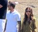Exclusif - David et Victoria Beckham, aux premières loges du match de football de leurs fils Romeo et Cruz. Los Angeles, le 23 septembre 2012.
